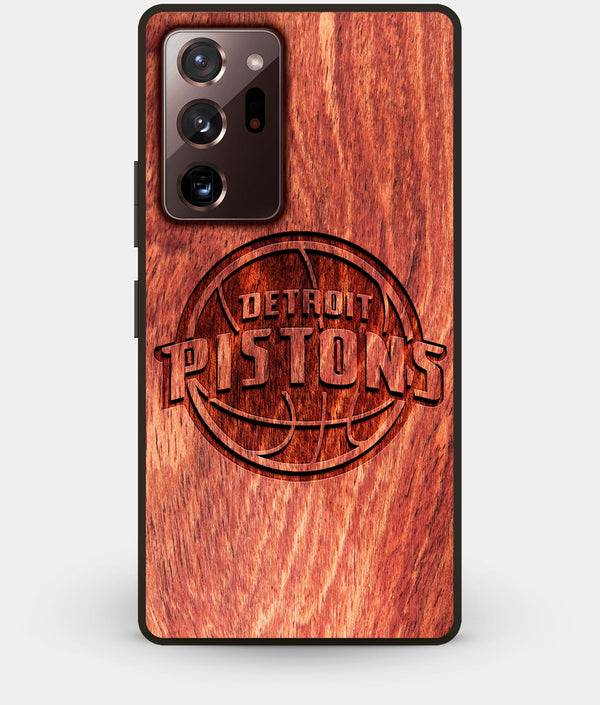 Best Custom Engraved Wood Detroit Pistons Note 20 Ultra Case - Engraved In Nature