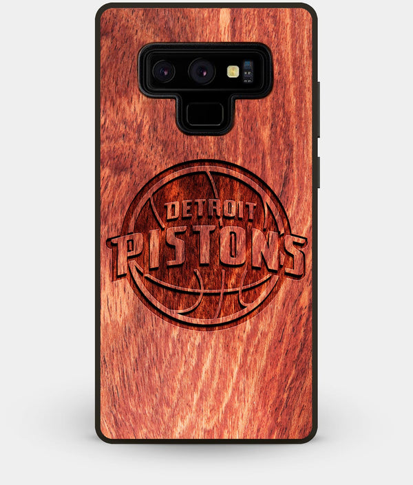 Best Custom Engraved Wood Detroit Pistons Note 9 Case - Engraved In Nature