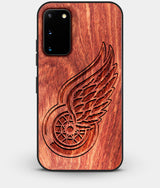 Best Custom Engraved Wood Detroit Red Wings Galaxy S20 Case - Engraved In Nature