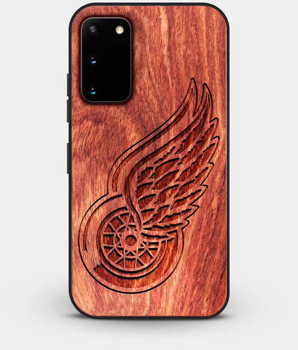 Best Custom Engraved Wood Detroit Red Wings Galaxy S20 Case - Engraved In Nature