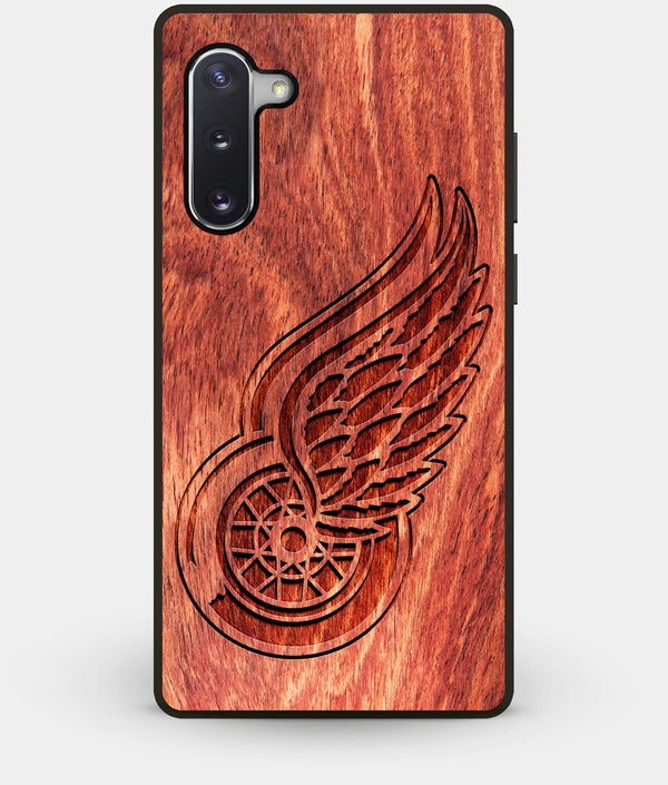 Best Custom Engraved Wood Detroit Red Wings Note 10 Case - Engraved In Nature