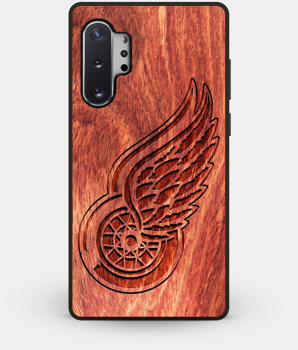 Best Custom Engraved Wood Detroit Red Wings Note 10 Plus Case - Engraved In Nature