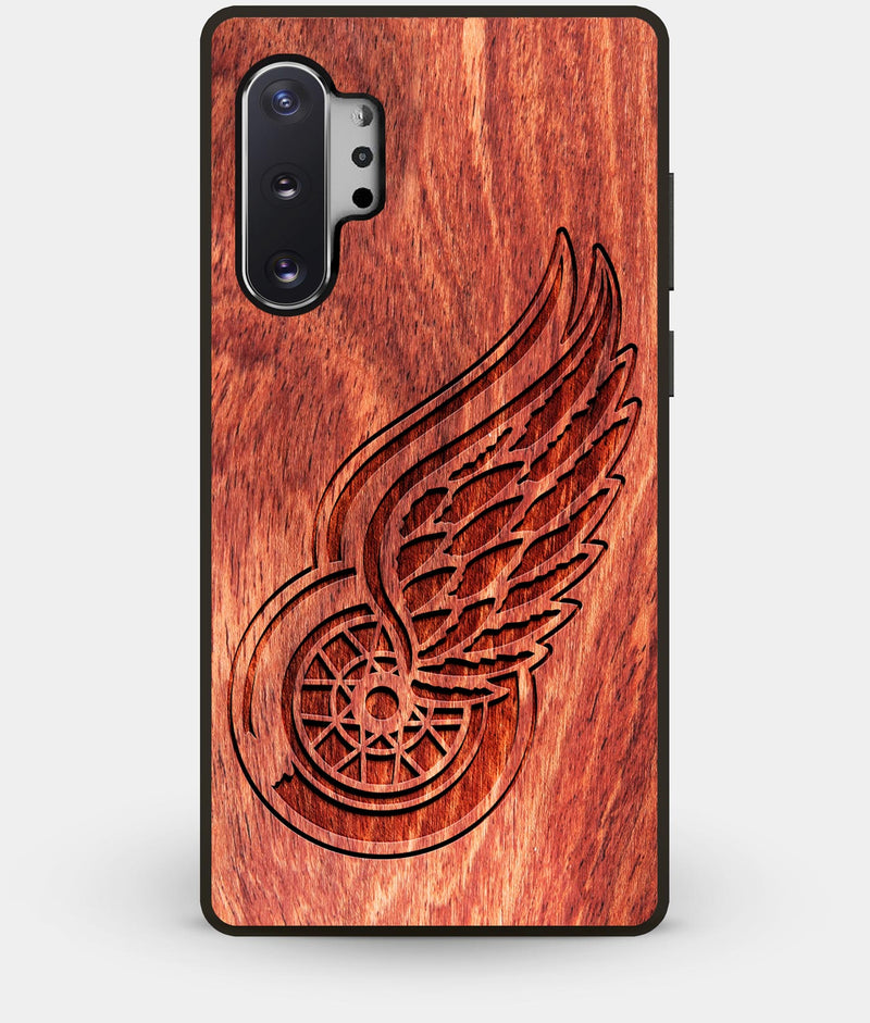 Best Custom Engraved Wood Detroit Red Wings Note 10 Plus Case - Engraved In Nature