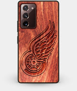 Best Custom Engraved Wood Detroit Red Wings Note 20 Case - Engraved In Nature