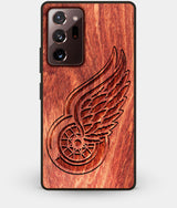 Best Custom Engraved Wood Detroit Red Wings Note 20 Ultra Case - Engraved In Nature