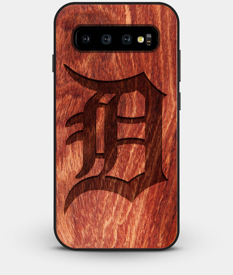 Best Custom Engraved Wood Detroit Tigers Galaxy S10 Case - Engraved In Nature