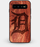 Best Custom Engraved Wood Detroit Tigers Galaxy S10 Plus Case - Engraved In Nature