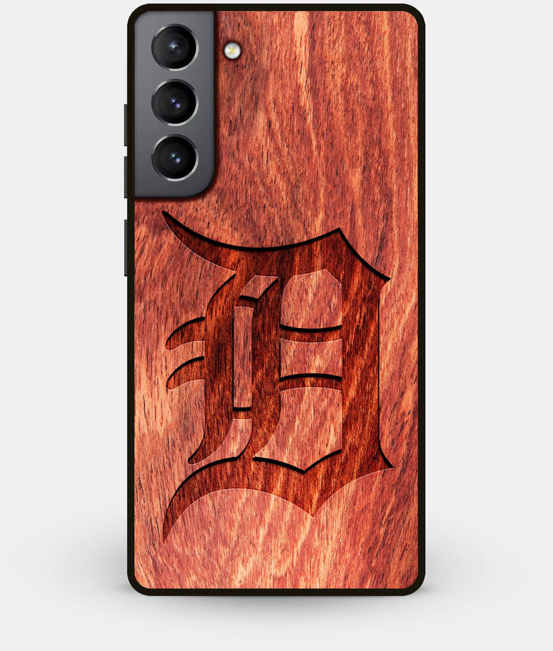 Best Wood Detroit Tigers Galaxy S21 Case - Custom Engraved Cover - Engraved In Nature
