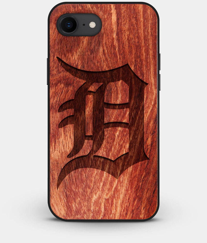 Best Custom Engraved Wood Detroit Tigers iPhone 8 Case - Engraved In Nature