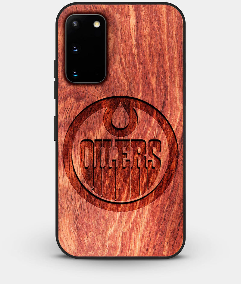 Best Custom Engraved Wood Edmonton Oilers Galaxy S20 Case - Engraved In Nature