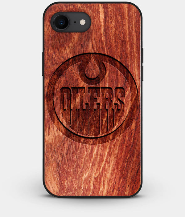 Best Custom Engraved Wood Edmonton Oilers iPhone 7 Case - Engraved In Nature