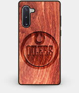 Best Custom Engraved Wood Edmonton Oilers Note 10 Case - Engraved In Nature