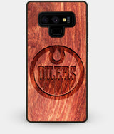 Best Custom Engraved Wood Edmonton Oilers Note 9 Case - Engraved In Nature