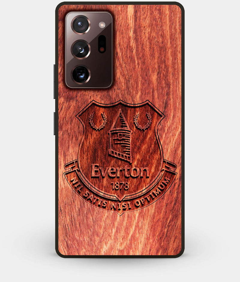 Best Custom Engraved Wood Everton F.C. Note 20 Ultra Case - Engraved In Nature