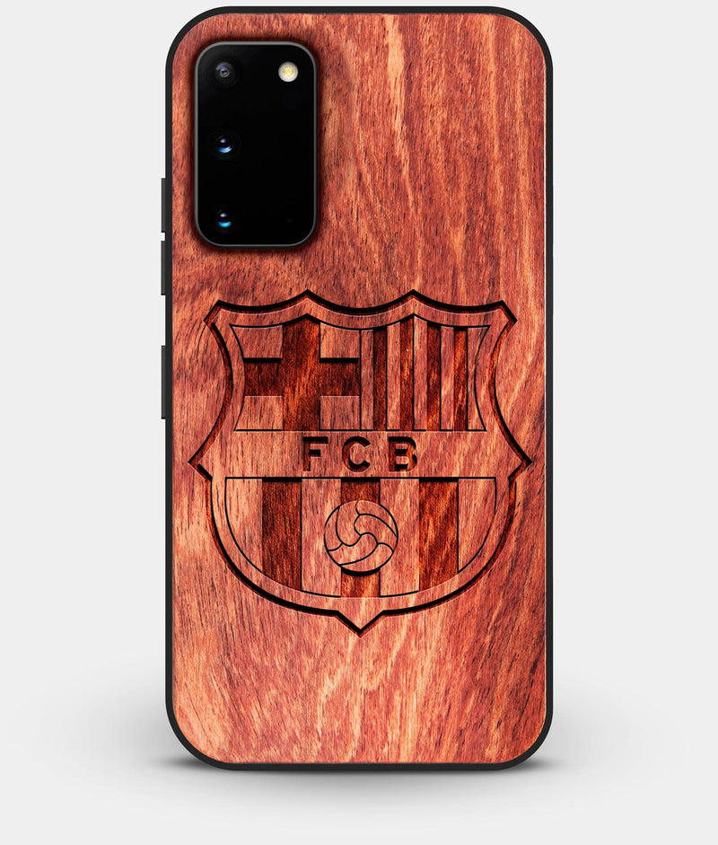 Best Custom Engraved Wood FC Barcelona Galaxy S20 Case - Engraved In Nature