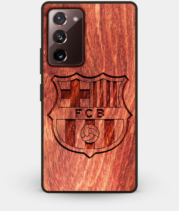 Best Custom Engraved Wood FC Barcelona Note 20 Case - Engraved In Nature