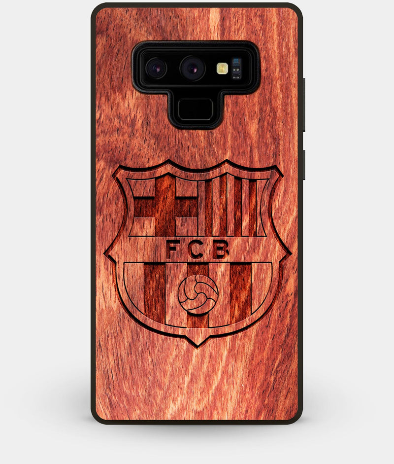 Best Custom Engraved Wood FC Barcelona Note 9 Case - Engraved In Nature