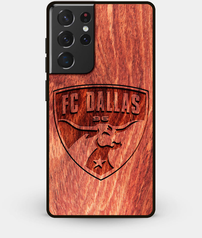 Best Wood FC Dallas Galaxy S21 Ultra Case - Custom Engraved Cover - Engraved In Nature