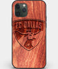 Custom Carved Wood FC Dallas iPhone 11 Pro Case | Personalized Mahogany Wood FC Dallas Cover, Birthday Gift, Gifts For Him, Monogrammed Gift For Fan | by Engraved In Nature