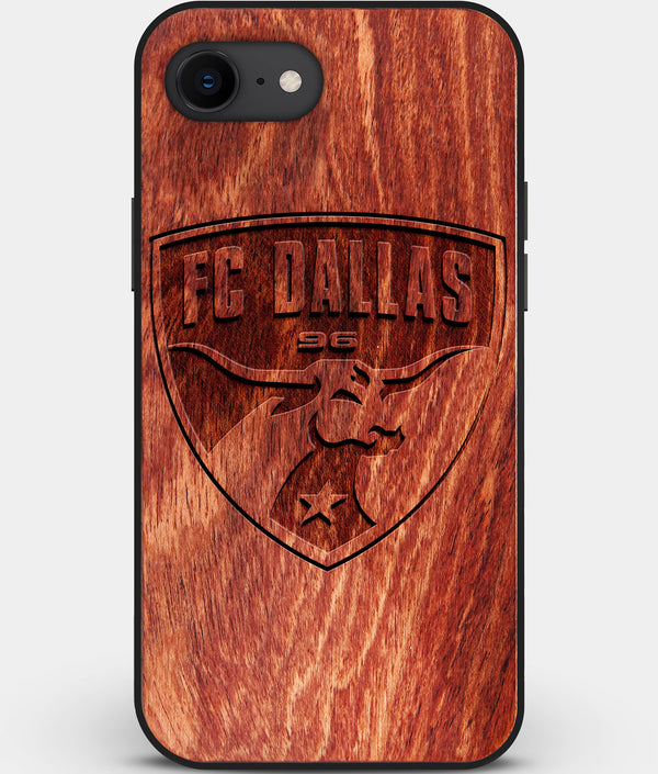 Best Custom Engraved Wood FC Dallas iPhone SE Case - Engraved In Nature
