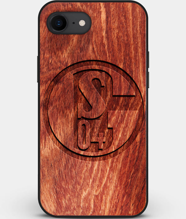 Best Custom Engraved Wood FC Schalke 04 iPhone SE Case - Engraved In Nature