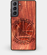 Best Wood Golden State Warriors Galaxy S21 Case - Custom Engraved Cover - Engraved In Nature