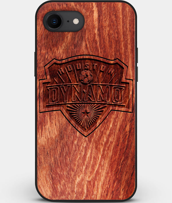 Best Custom Engraved Wood Houston Dynamo iPhone SE Case - Engraved In Nature