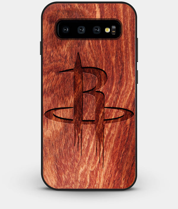 Best Custom Engraved Wood Houston Rockets Galaxy S10 Case - Engraved In Nature