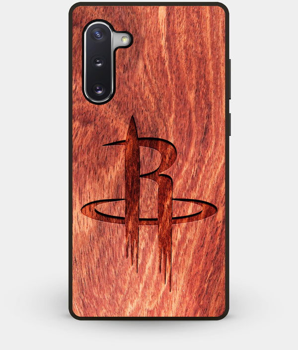 Best Custom Engraved Wood Houston Rockets Note 10 Case - Engraved In Nature