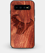 Best Custom Engraved Wood Houston Texans Galaxy S10 Plus Case - Engraved In Nature