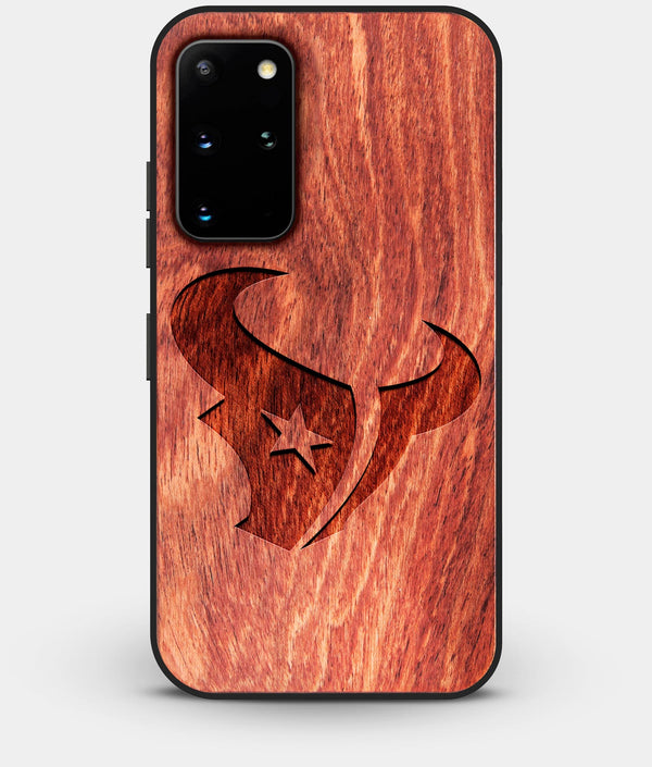 Best Custom Engraved Wood Houston Texans Galaxy S20 Plus Case - Engraved In Nature