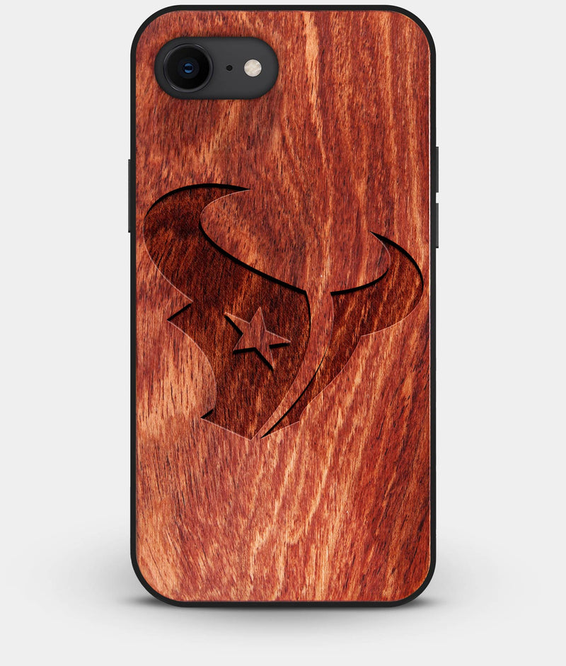 Best Custom Engraved Wood Houston Texans iPhone 8 Case - Engraved In Nature
