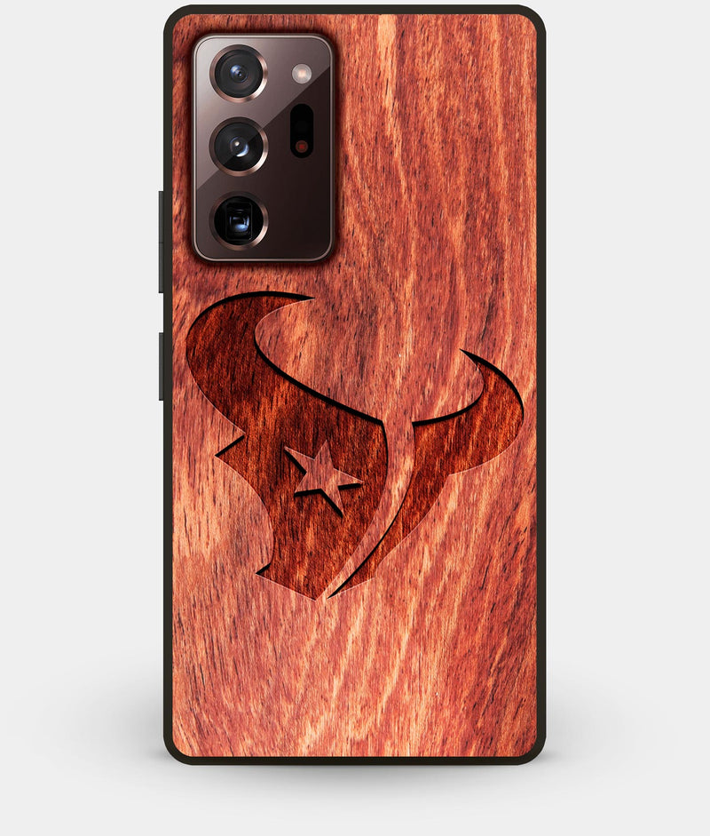 Best Custom Engraved Wood Houston Texans Note 20 Ultra Case - Engraved In Nature