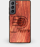 Best Wood Indiana Pacers Galaxy S21 Case - Custom Engraved Cover - Engraved In Nature
