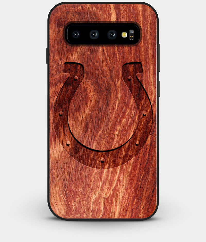 Best Custom Engraved Wood Indianapolis Colts Galaxy S10 Case - Engraved In Nature