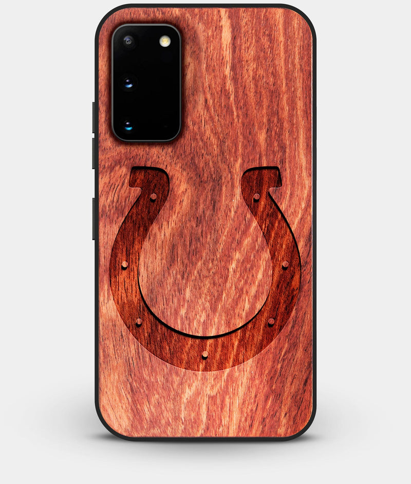 Best Wood Indianapolis Colts Galaxy S20 FE Case - Custom Engraved Cover - Engraved In Nature