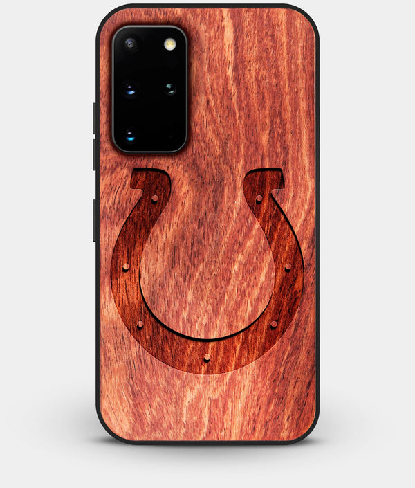 Best Custom Engraved Wood Indianapolis Colts Galaxy S20 Plus Case - Engraved In Nature