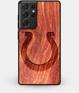 Best Wood Indianapolis Colts Galaxy S21 Ultra Case - Custom Engraved Cover - Engraved In Nature
