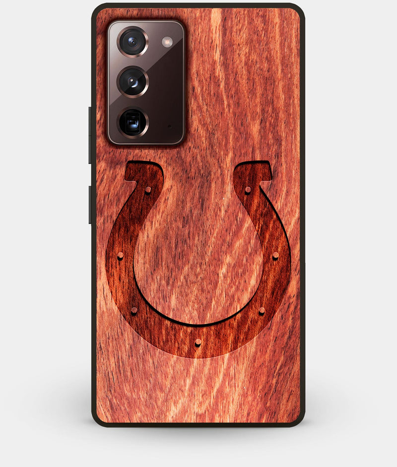 Best Custom Engraved Wood Indianapolis Colts Note 20 Case - Engraved In Nature