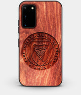 Best Custom Engraved Wood Inter Miami CF Galaxy S20 Case - Engraved In Nature