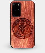 Best Custom Engraved Wood Inter Miami CF Galaxy S20 Plus Case - Engraved In Nature