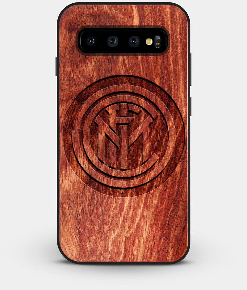 Best Custom Engraved Wood Inter Milan FC Galaxy S10 Case - Engraved In Nature