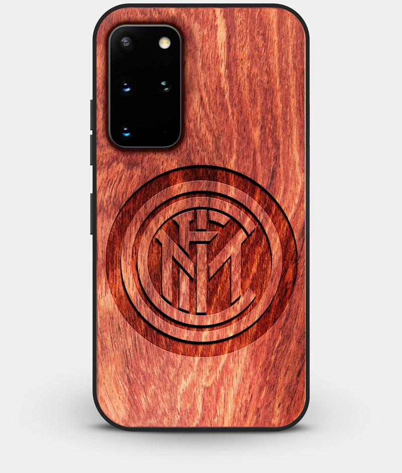 Best Custom Engraved Wood Inter Milan FC Galaxy S20 Plus Case - Engraved In Nature
