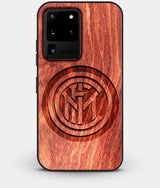 Best Custom Engraved Wood Inter Milan FC Galaxy S20 Ultra Case - Engraved In Nature