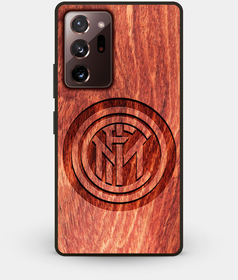 Best Custom Engraved Wood Inter Milan FC Note 20 Ultra Case - Engraved In Nature
