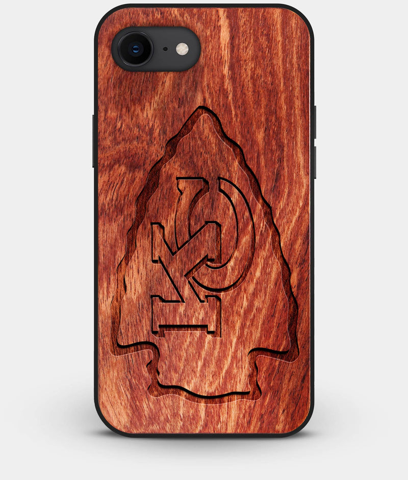 Best Custom Engraved Wood Kansas City Chiefs iPhone 8 Case - Engraved In Nature
