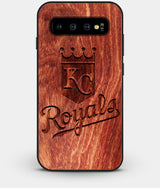 Best Custom Engraved Wood Kansas City Royals Galaxy S10 Plus Case - Engraved In Nature
