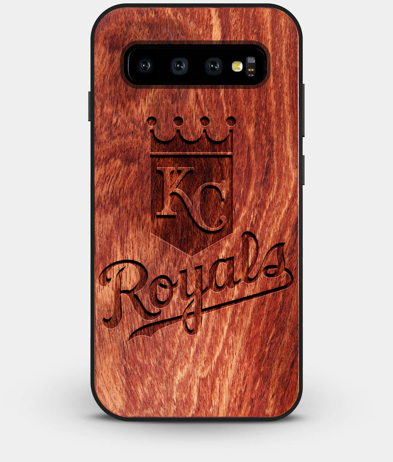 Best Custom Engraved Wood Kansas City Royals Galaxy S10 Plus Case - Engraved In Nature