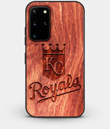 Best Custom Engraved Wood Kansas City Royals Galaxy S20 Plus Case - Engraved In Nature