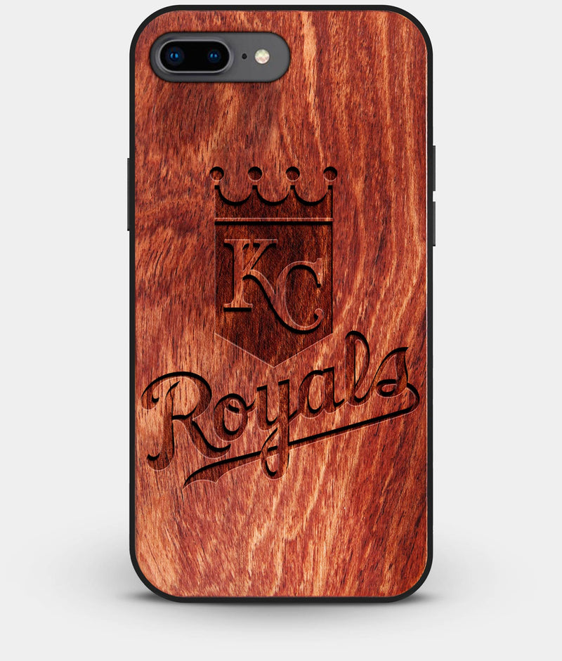 Best Custom Engraved Wood Kansas City Royals iPhone 8 Plus Case - Engraved In Nature